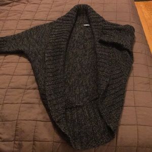 Brown/Black marled cocoon sweater NWOT